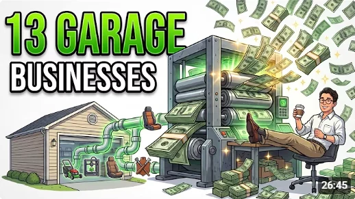 13 UNSEEN GARAGE Businesses That Cost Less Than $1000 to Start